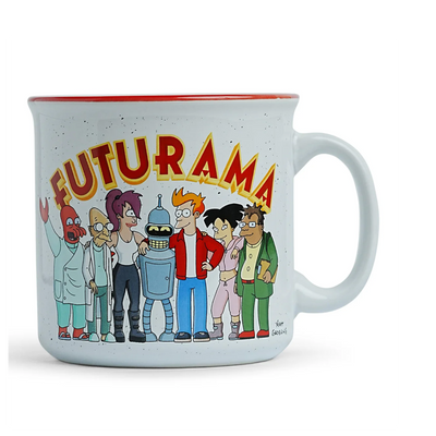 Futurama Characters 20oz Ceramic Camper Mug