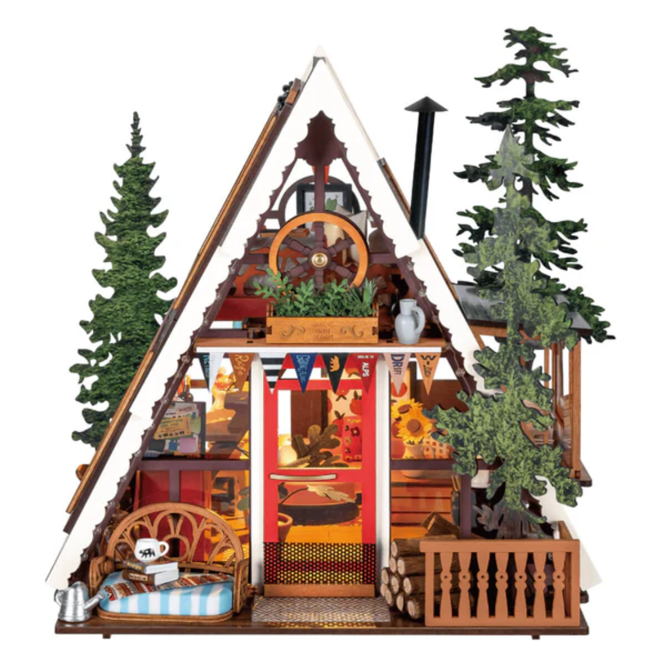 Rolife A-Frame Cabin DIY Miniature House DG181