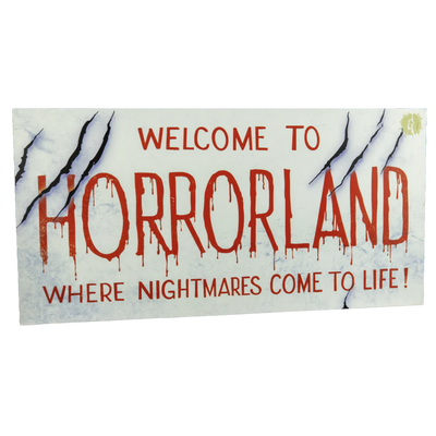 PRE-ORDER Goosebumps - Horrorland Wood Sign