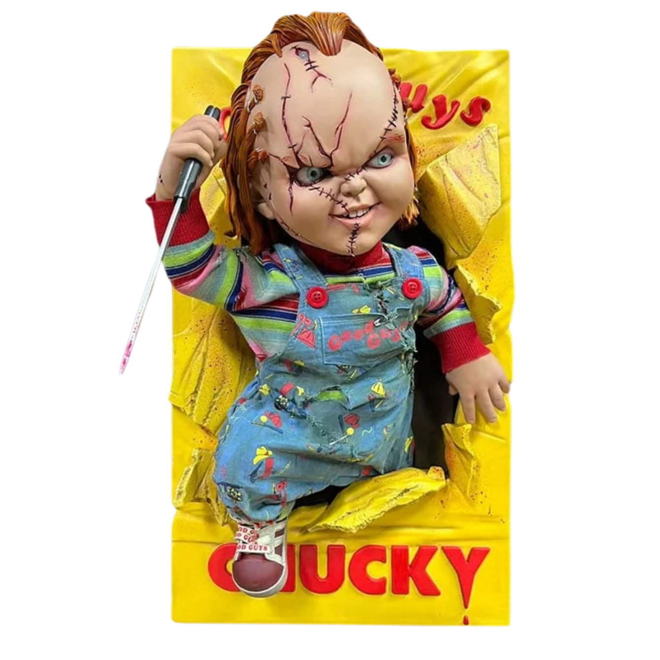 PRE-ORDER Bride of Chucky Chucky Life Size Limited Edition Wall Sculpture