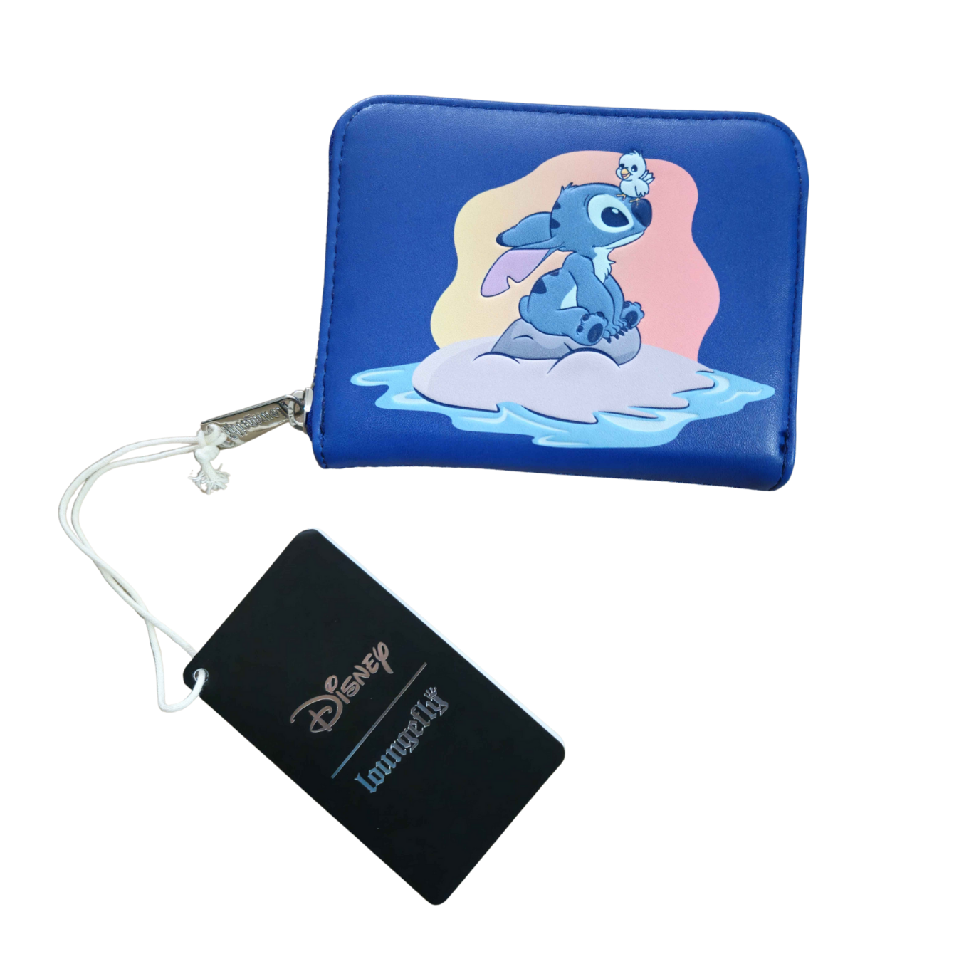 Loungefly Disney Lilo and Stitch Sitting on a rock Minimal Wallet