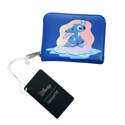 Loungefly Disney Lilo and Stitch Sitting on a rock Minimal Wallet