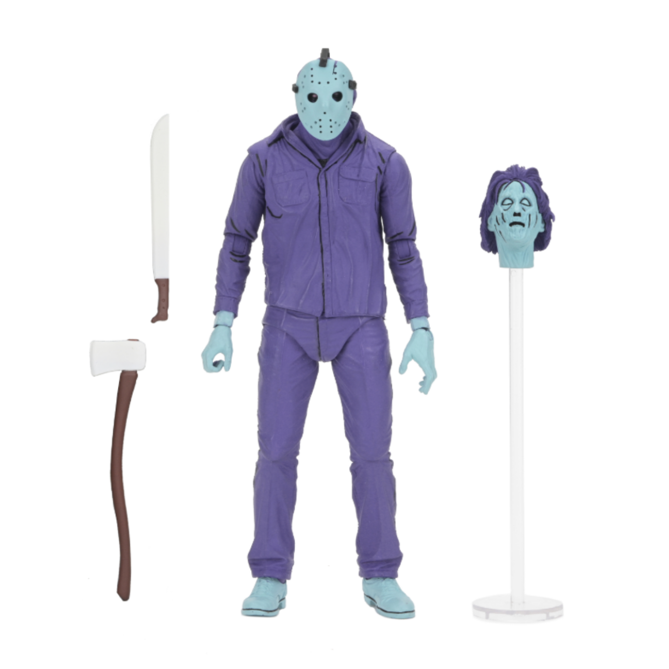 FRIDAY THE 13TH - 7 INCH SCALE FIGURE - JASON (CLASSIC VIDEO GAME APPEARANCE W/ THEME MUSIC)