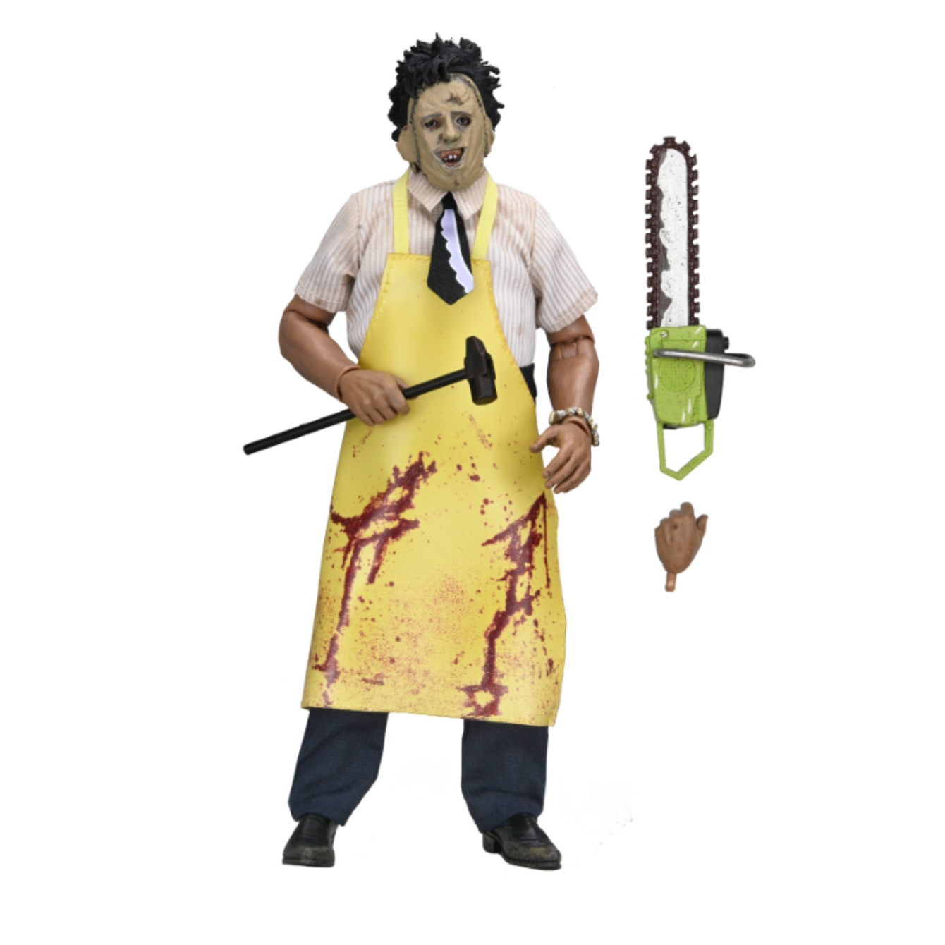 TEXAS CHAINSAW MASSACRE - 8 INCH CLOTHED ACTION FIGURE - LEATHERFACE IN WINDOW BOX