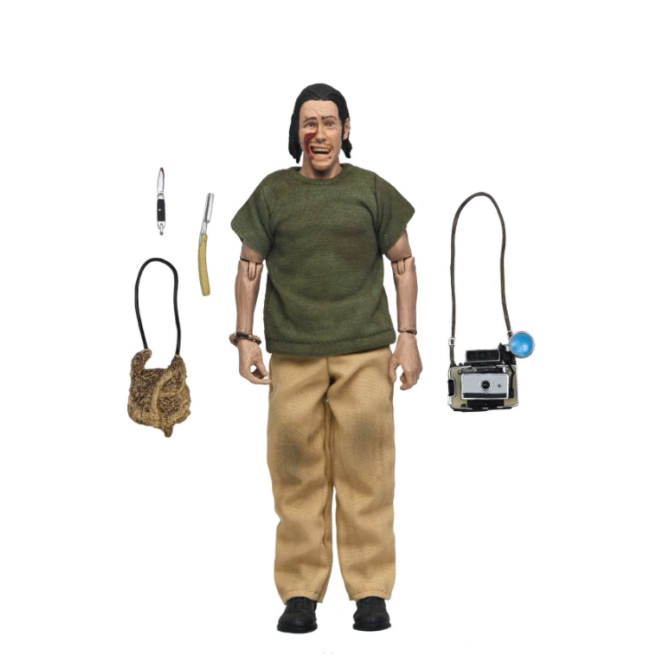TEXAS CHAINSAW MASSACRE - 8 IN CLOTHED ACTION FIGURE - 50TH ANNIVERSARY HITCHHIKER