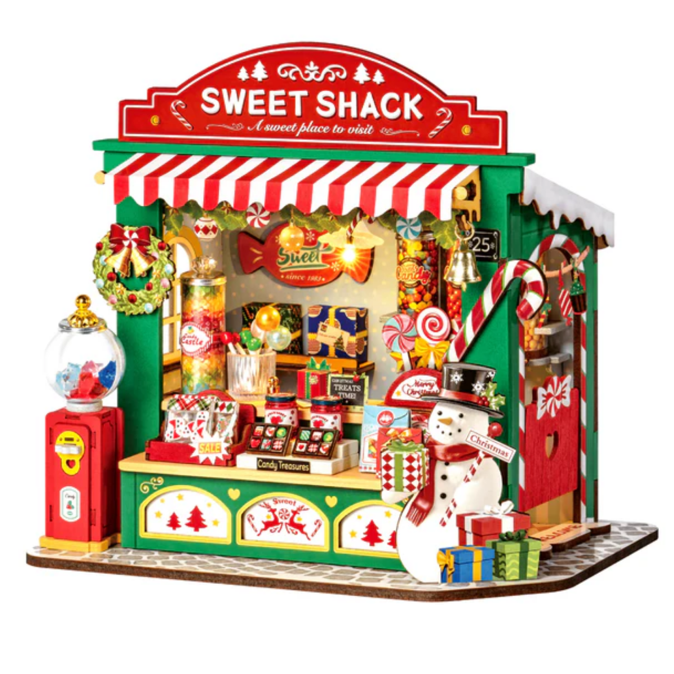 Rolife Christmas Candy Stand DIY Miniature House DS043