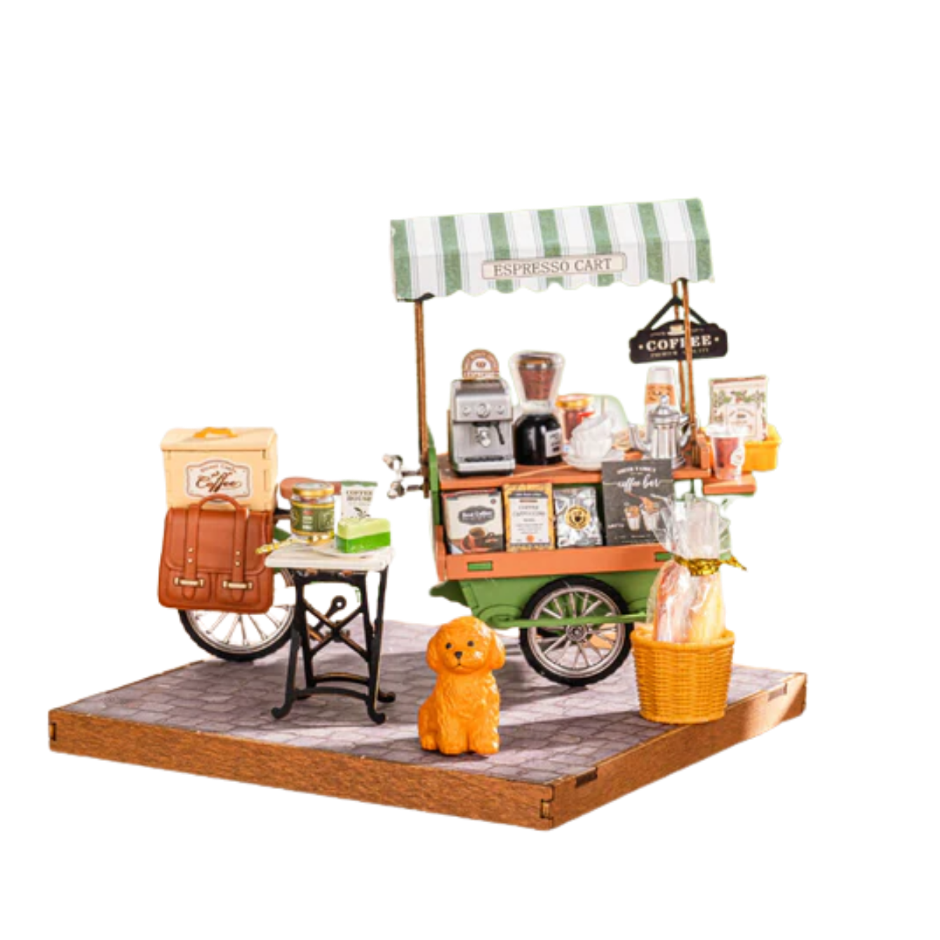 Rolife Aromatic Coffee Cart DIY Miniature House DG182