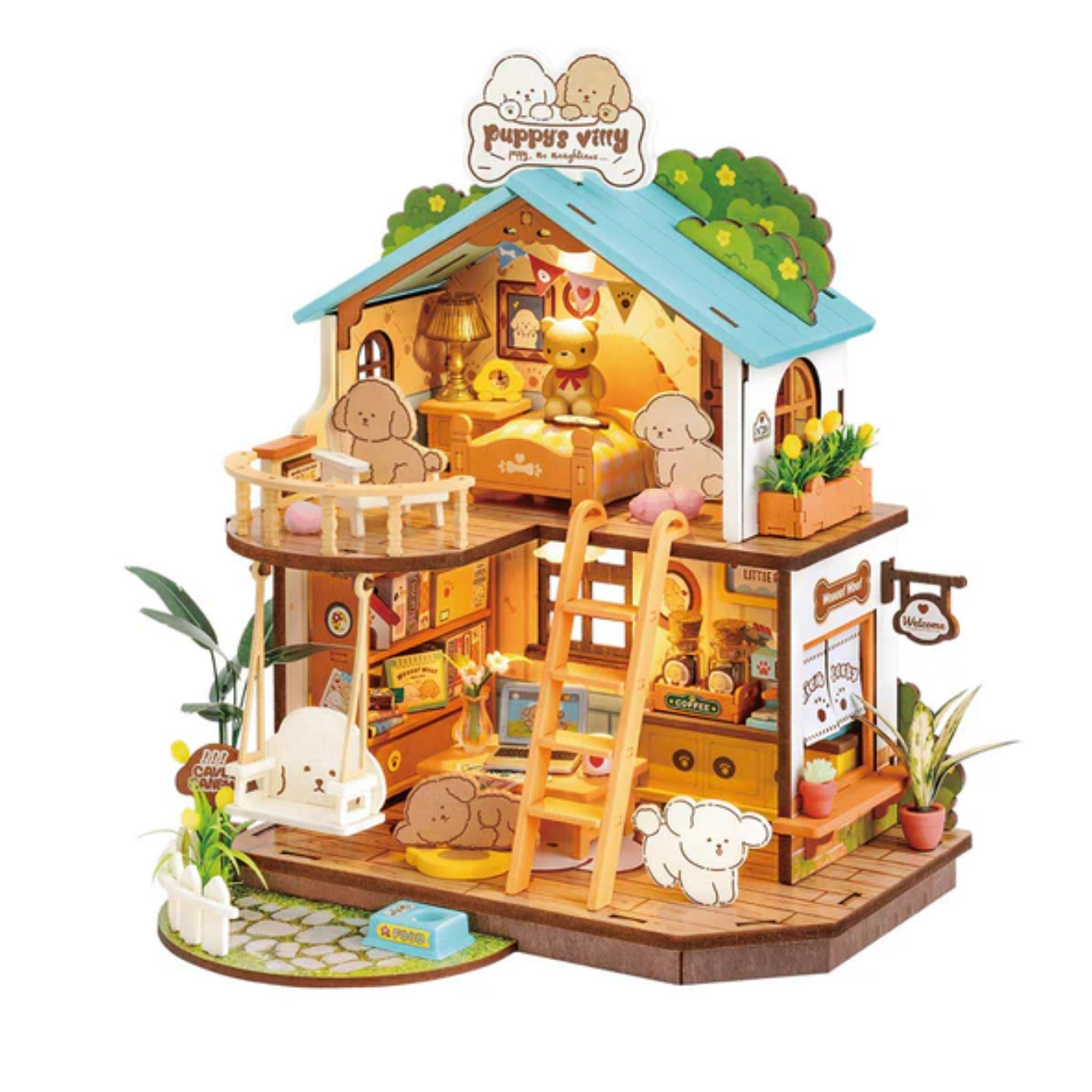 Rolife Puppy's Cozy Villa DIY Miniature House DG169