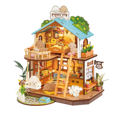 Rolife Puppy's Cozy Villa DIY Miniature House DG169