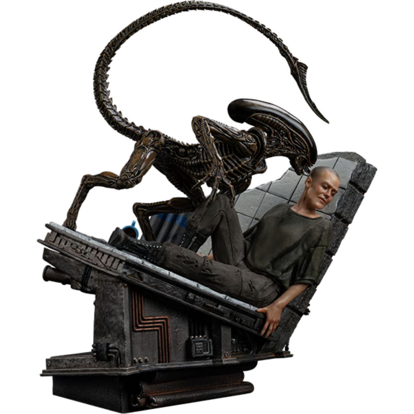 PRE-ORDER Ellen Ripley and Dog Alien 1:10 Scale Statue by Iron Studios