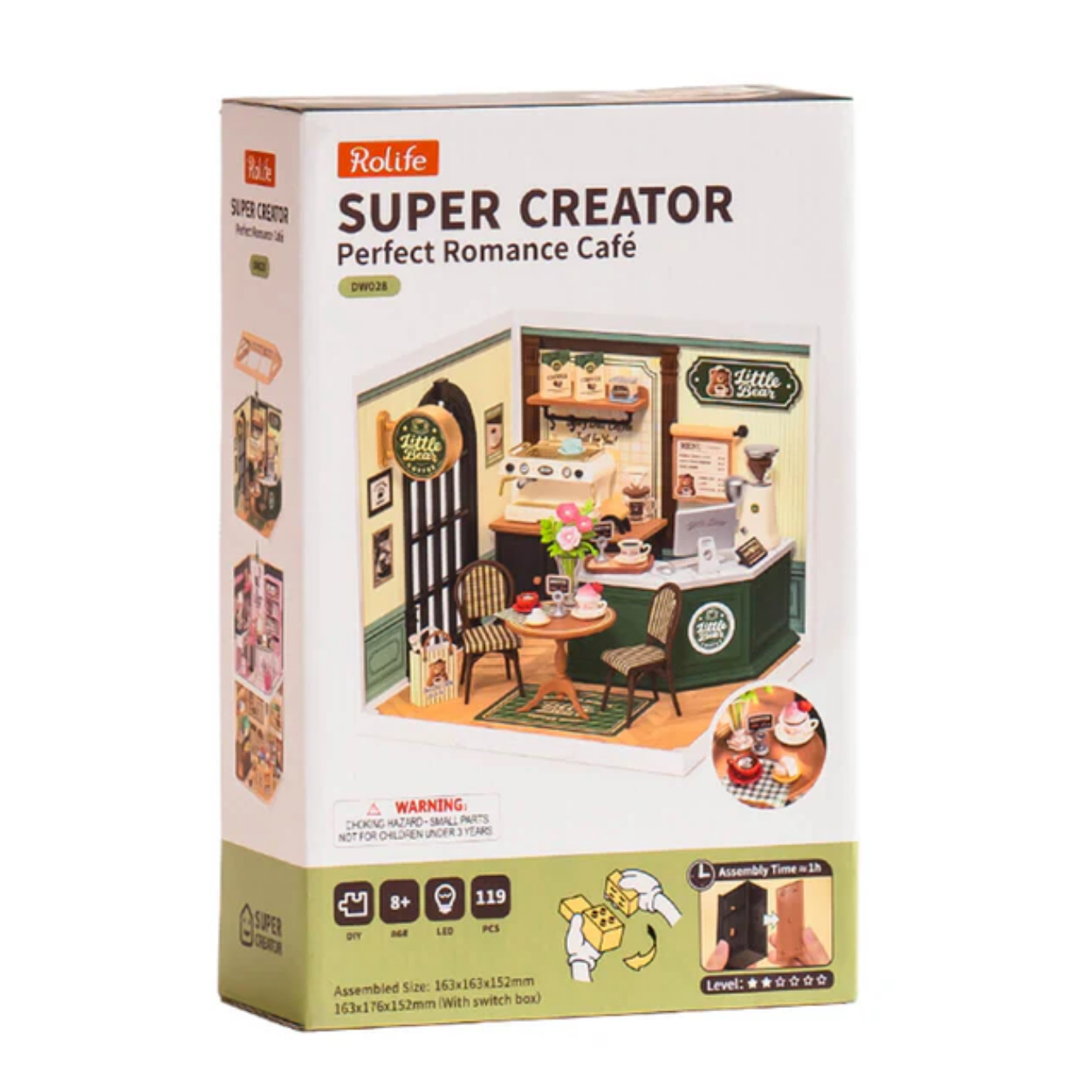 Rolife Perfect Romance Café DIY Miniature House DW028