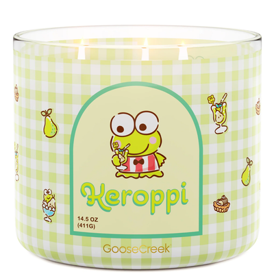 Keroppi Hello Kitty 3-Wick Candle