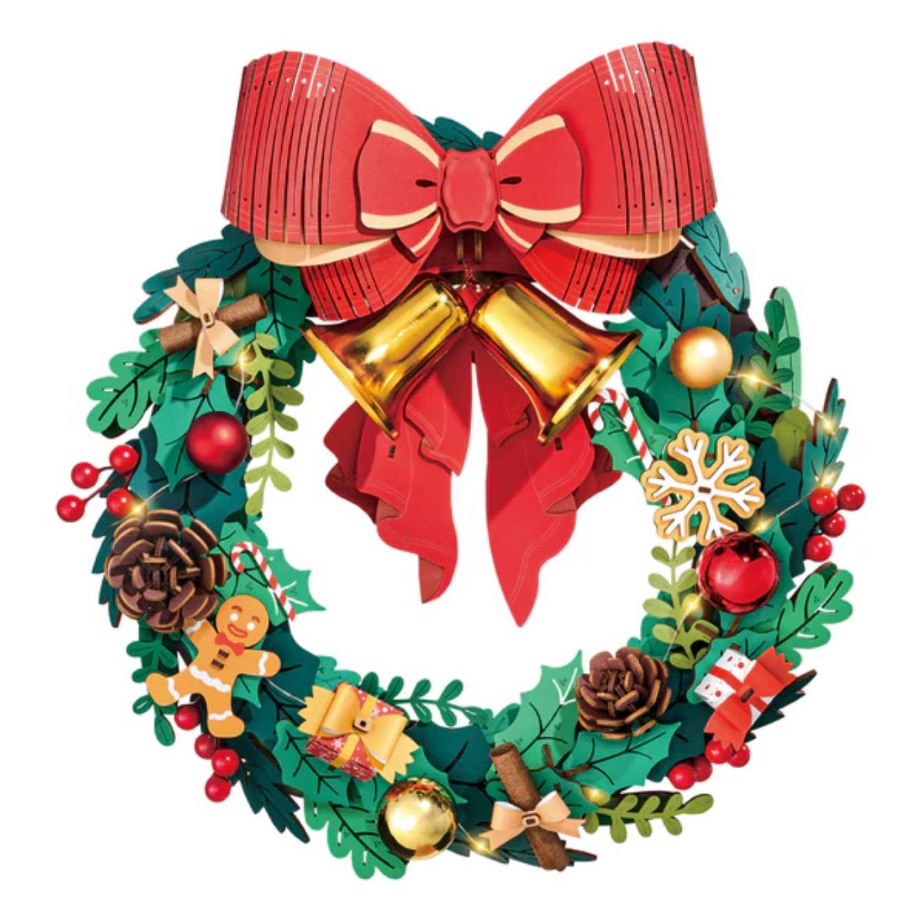 Rolife Christmas Wreath 3D Wooden Puzzle TGL04