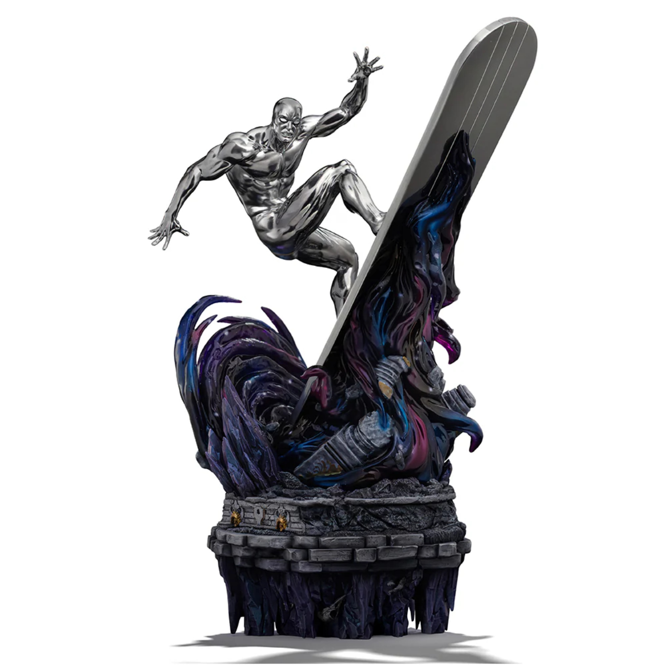 PRE-ORDER Statue Silver Surfer Deluxe - Infinity Gauntlet Diorama - BDS Art Scale 1/10 - Iron Studios