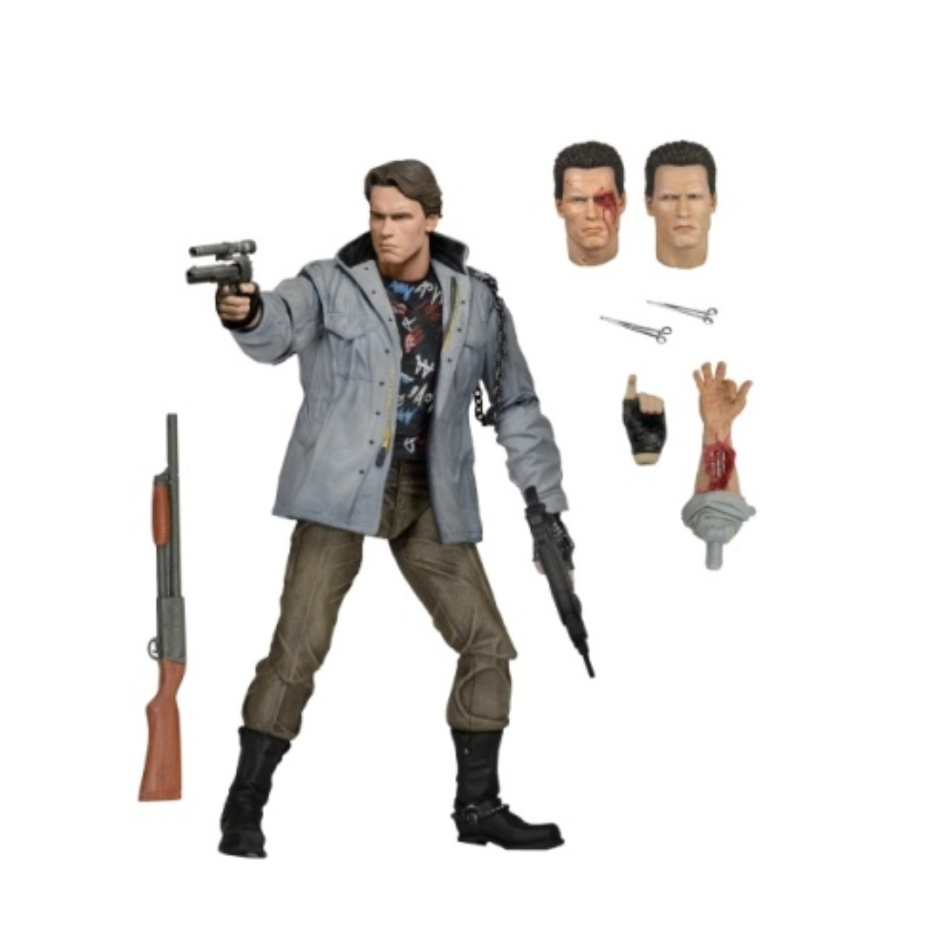 TERMINATOR - 7 INCH ACTION FIGURE - ULTIMATE T-800 (TECH NOIR)
