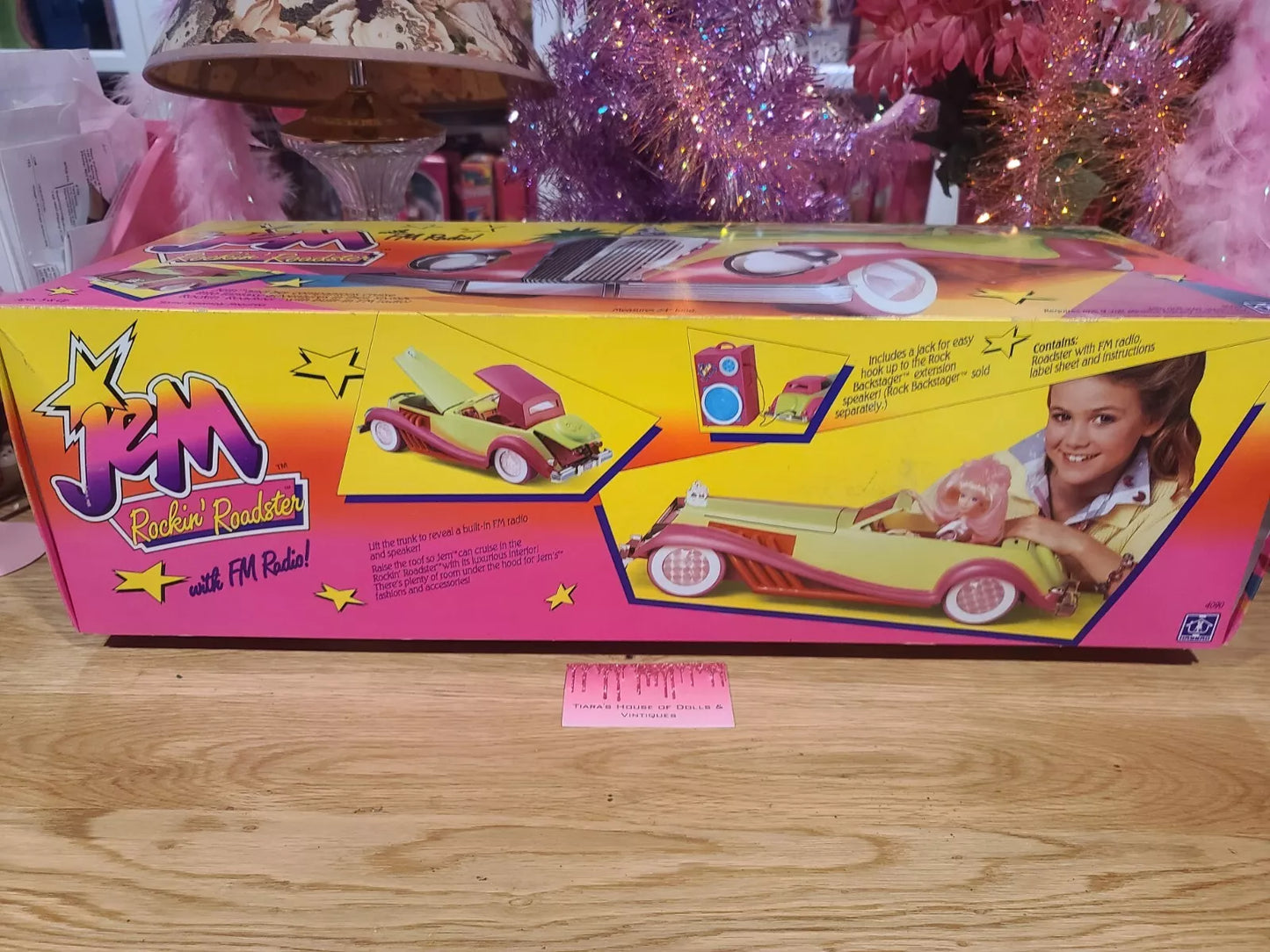 NEW! 1986 JEM & THE HOLOGRAMS ROCKIN ROADSTER CAR W/FM RADIO!