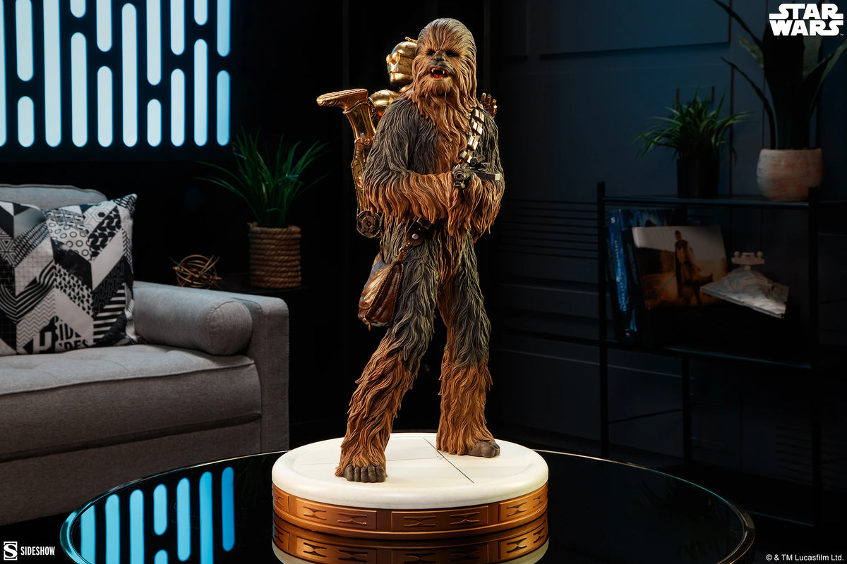PRE-ORDER Sideshow Star Wars Chewbacca & C-3PO Premium Format Figure