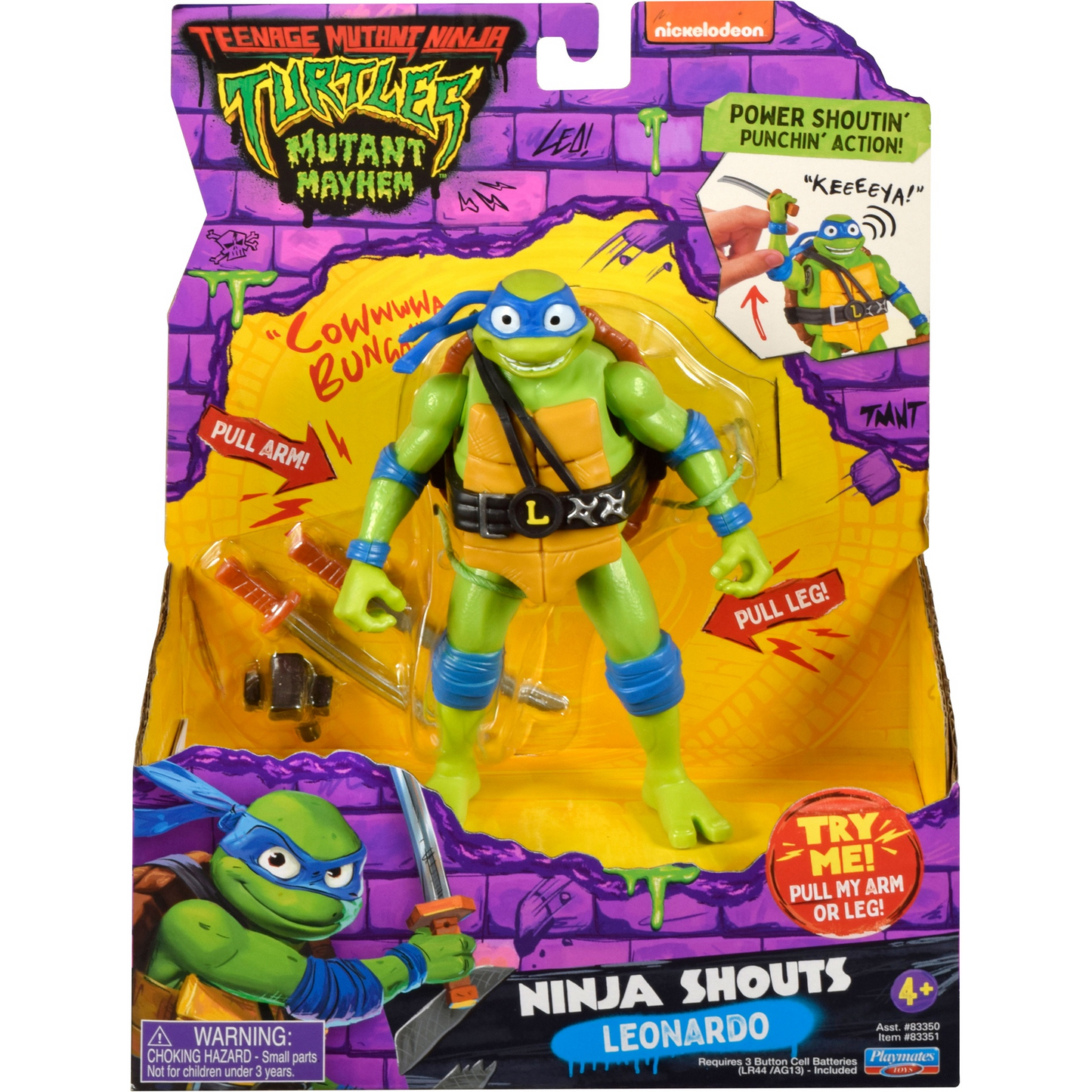 Teenage Mutant Ninja Turtles: Mutant Mayhem: Leonardo: Action Figure with Audio