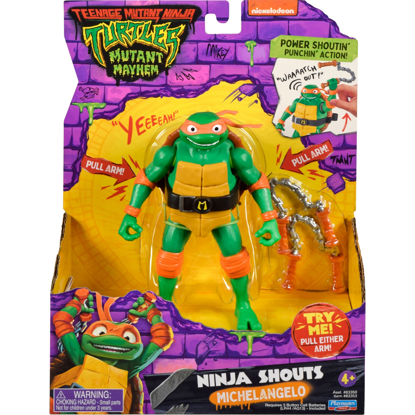 Teenage Mutant Ninja Turtles: Mutant Mayhem: Michelangelo: Action Figure with Audio