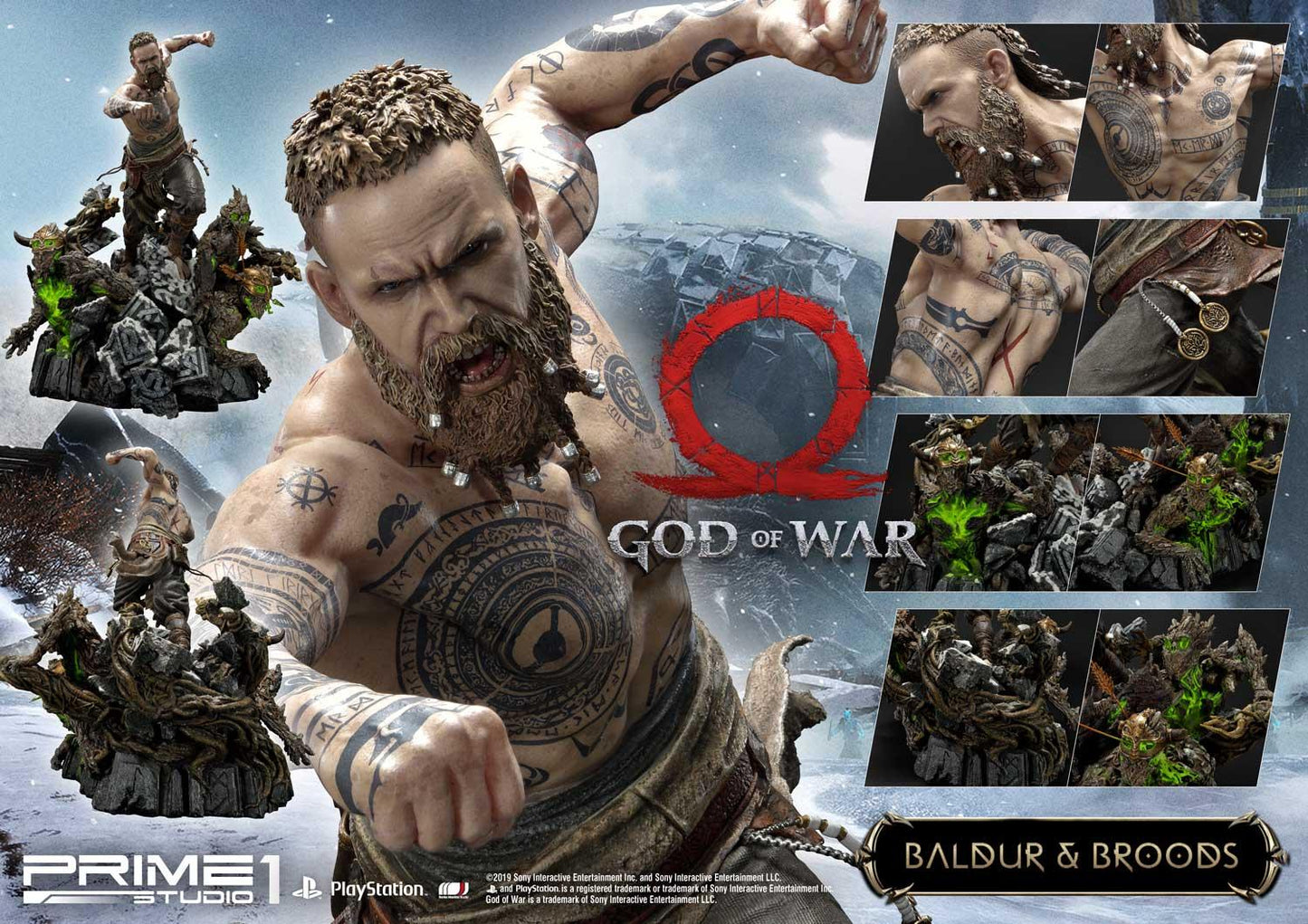 PRE-ORDER God of War Baldur & Broods Statue