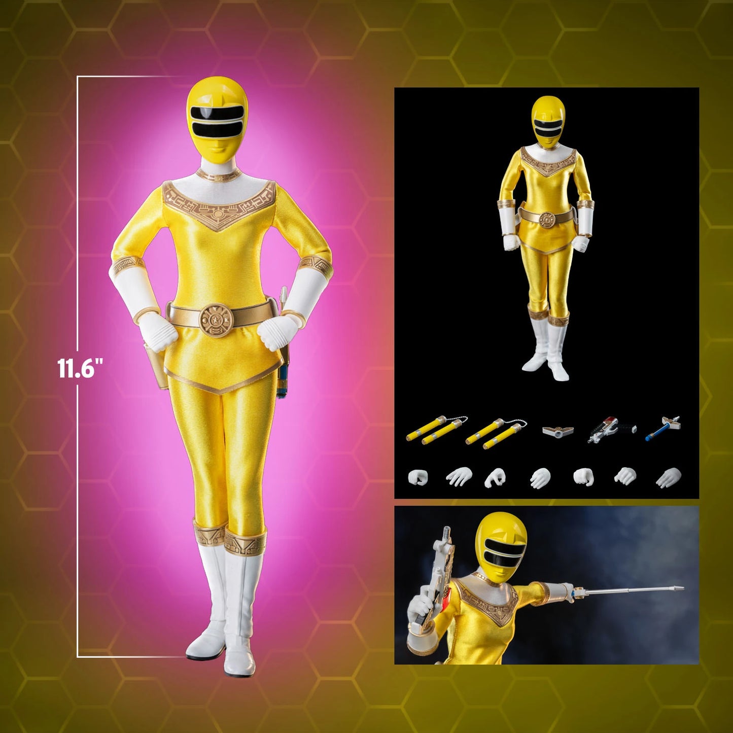 ZEO RANGER II YELLOW Sixth Scale Figure by Threezero