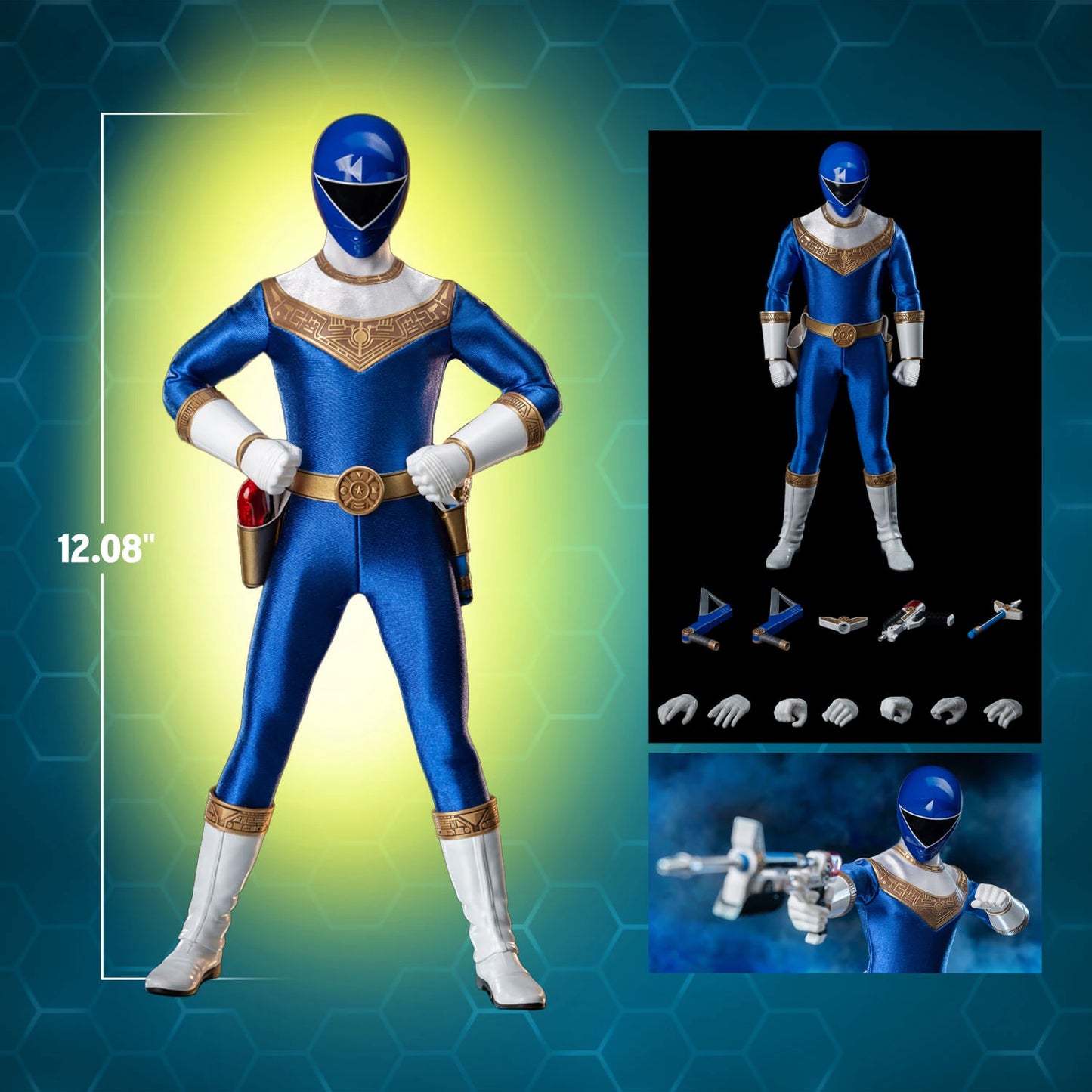 ZEO RANGER III BLUE Sixth Scale Figure by Threezero