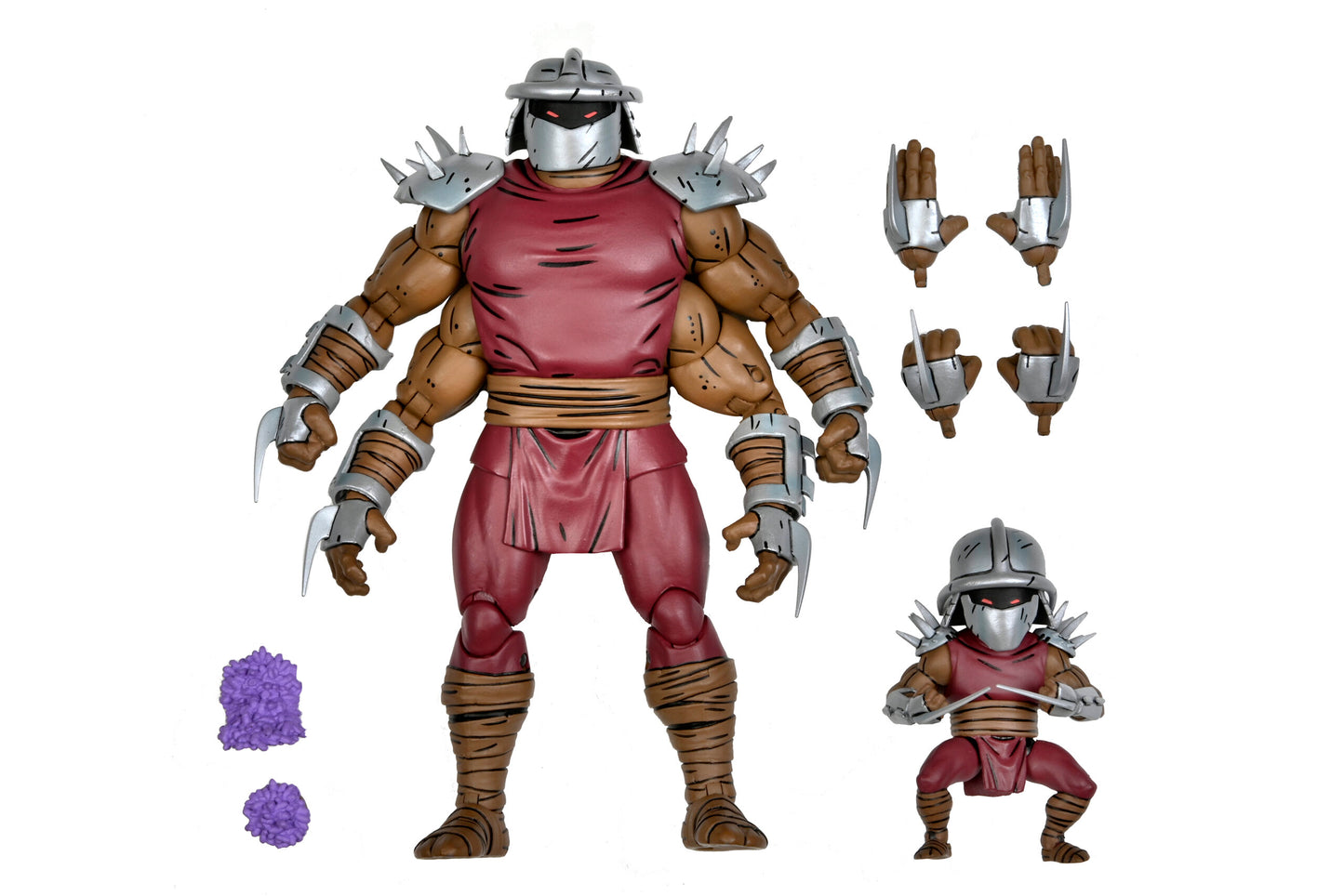 Teenage Mutant Ninja Turtles (Mirage Comics) 7” Scale Action Figure – Deluxe Shredder Clone & Mini Shredder