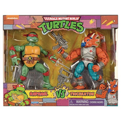 Teenage Mutant Ninja Turtles Classic Raphael vs. Triceraton Action Figure 2-Pack