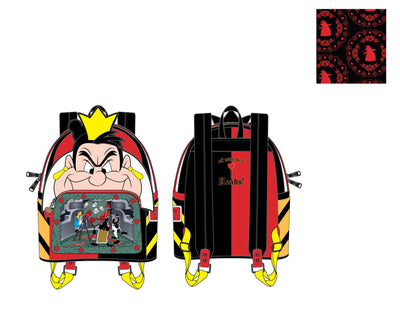 CLEARANCE Loungefly Disney Villains Scene Series Queen of Hearts Mini Backpack