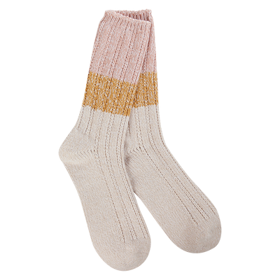 Ragg Pointelle Crew Rose Multi