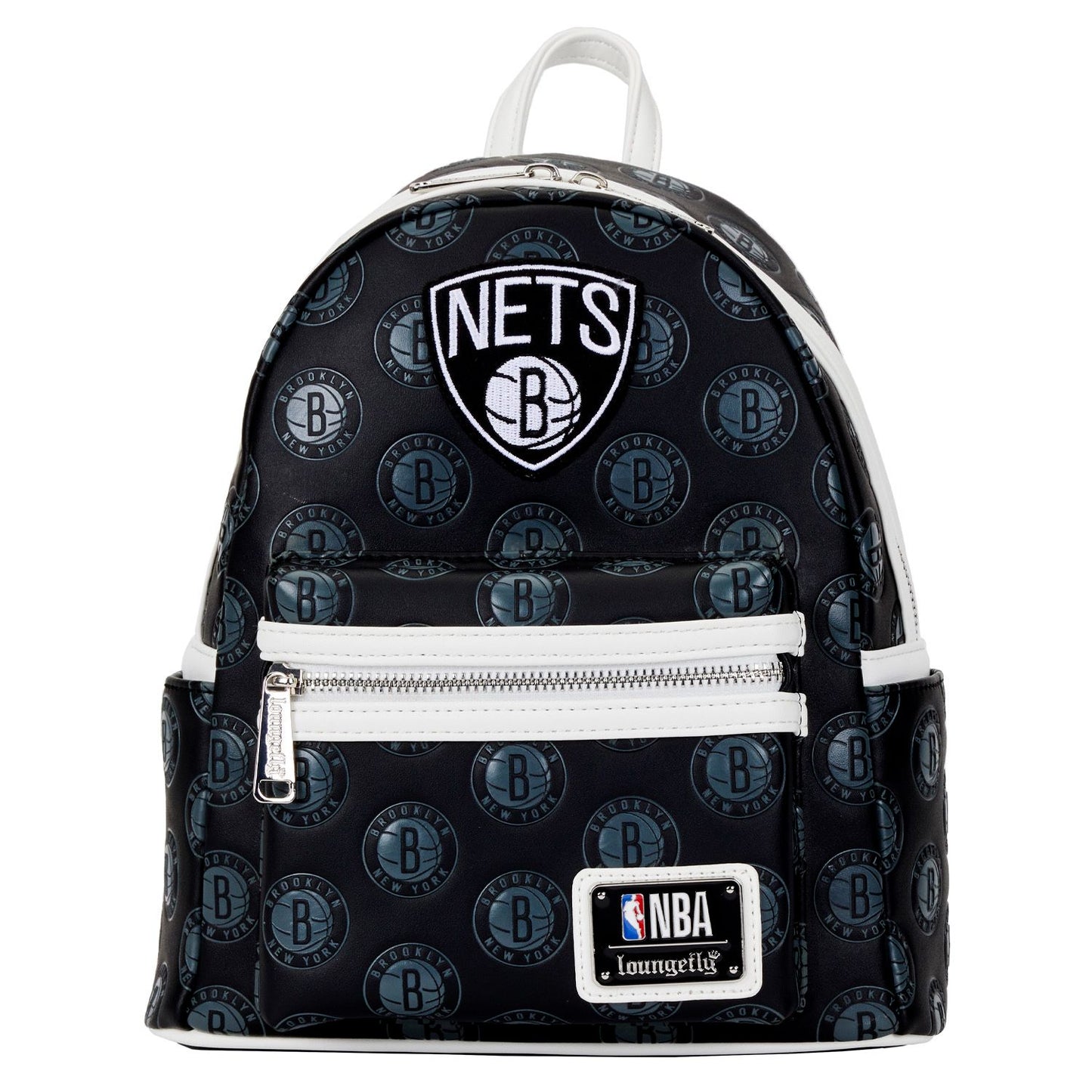 CLEARANCE Loungefly NBA Brooklyn Nets Debossed Logo Mini Backpack
