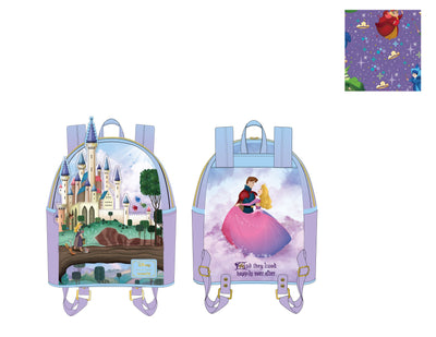 CLEARANCE Loungefly Disney Princess Castle Series Sleeping Beauty Mini Backpack