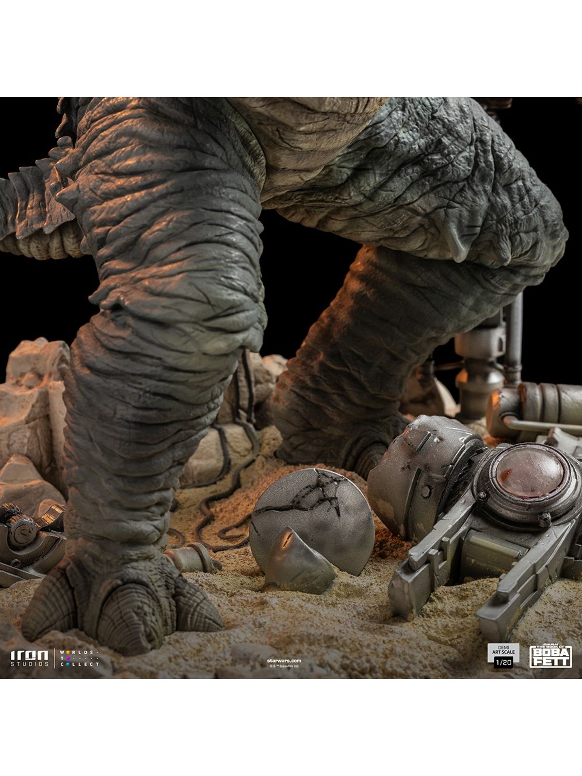 Statue Boba Fett & Rancor - The Book of Boba Fett - Demi Art Scale 1/20 - Iron Studios