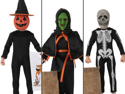 NECA Halloween III: Season of the Witch Silver Shamrock Trick-or-Treaters RETRO CLOTH Three-Pack