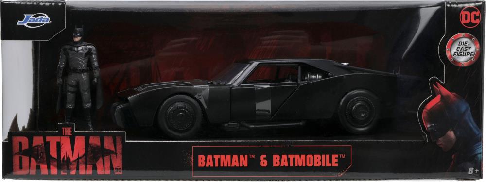 The Batman Hollywood Rides Die Cast 1/18 Scale Batmobile with Batman