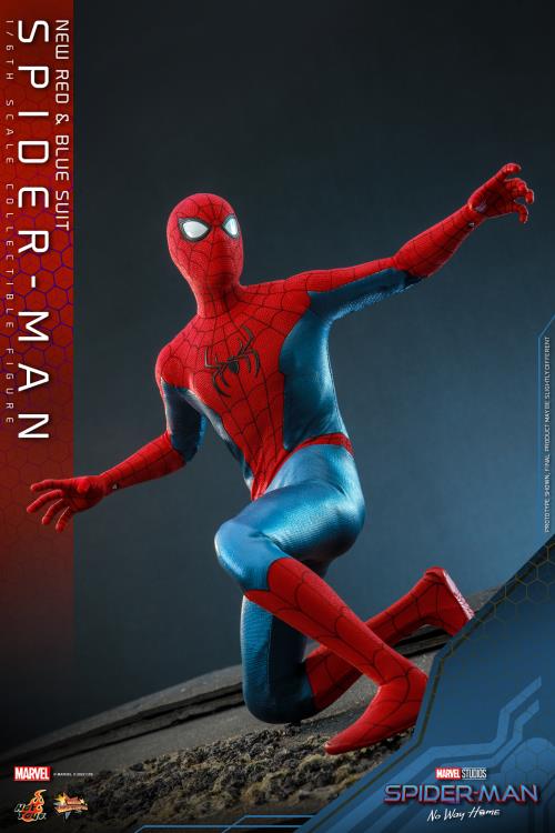 Spider-Man: No Way Home MMS680 Spider-Man (New Red and Blue Suit) 1/6th Scale Collectible Figure