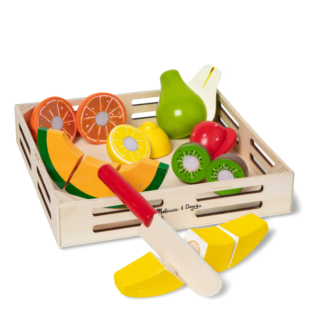 Cutting Fruit Set - Wooden Play Food