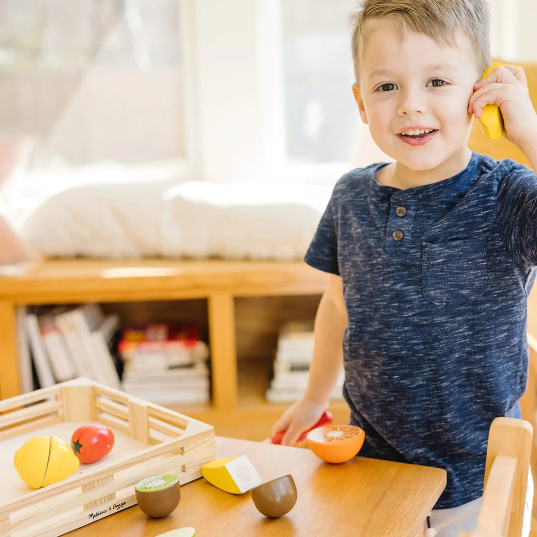 Cutting Fruit Set - Wooden Play Food