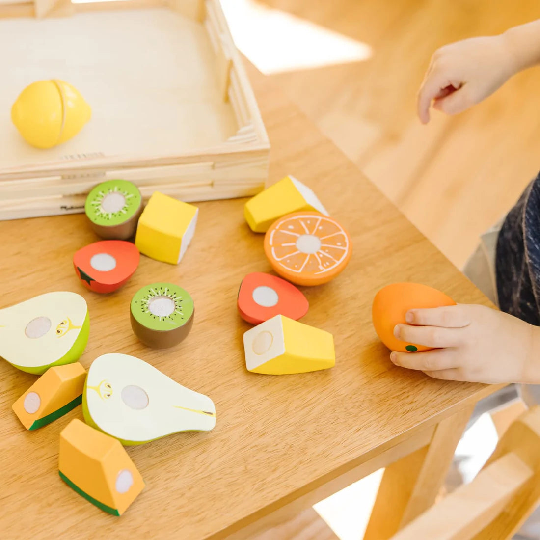 Cutting Fruit Set - Wooden Play Food