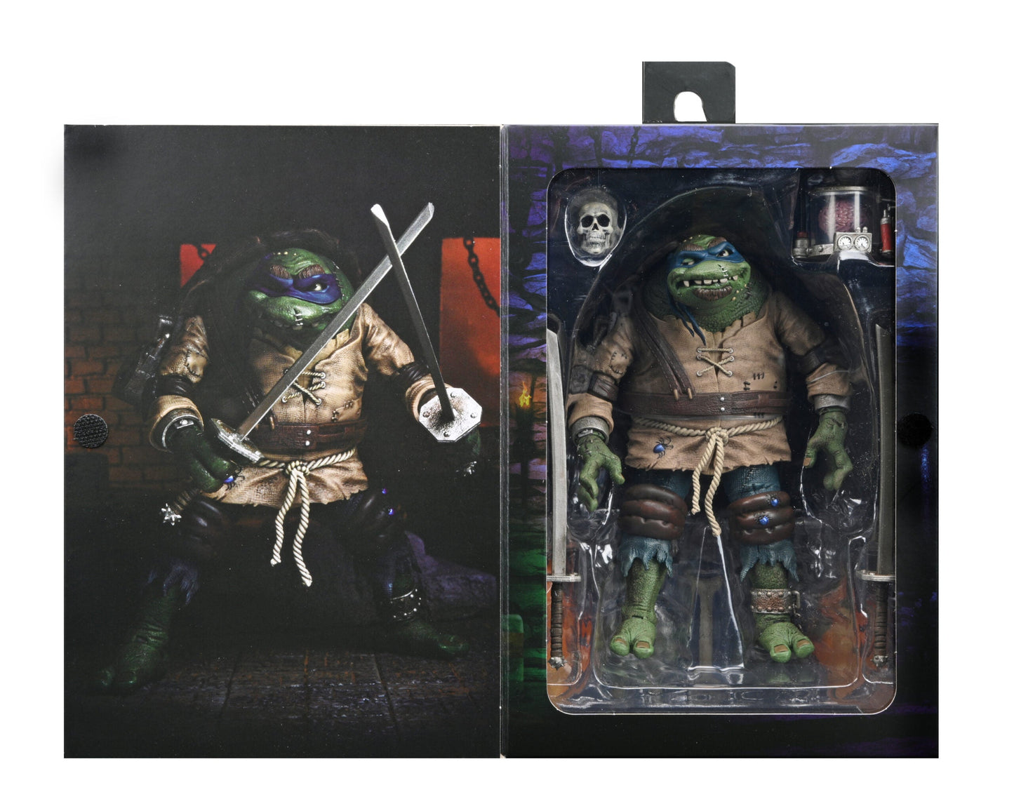NECA Universal Monsters Teenage Mutant Ninja Turtles Ultimate Leonardo Hunchback 7 Inch Scale Action Figure
