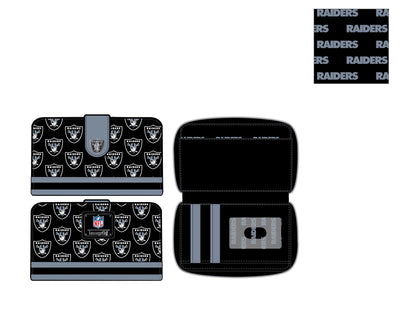 NFL LAS VEGAS RAIDERS LOGO BIFOLD WALLET LOUNGEFLY
