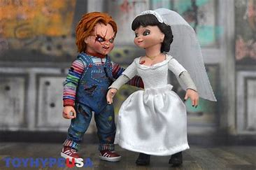 Bride of Chucky Chucky and Tiffany Clothed Figure Two-Pack 7"