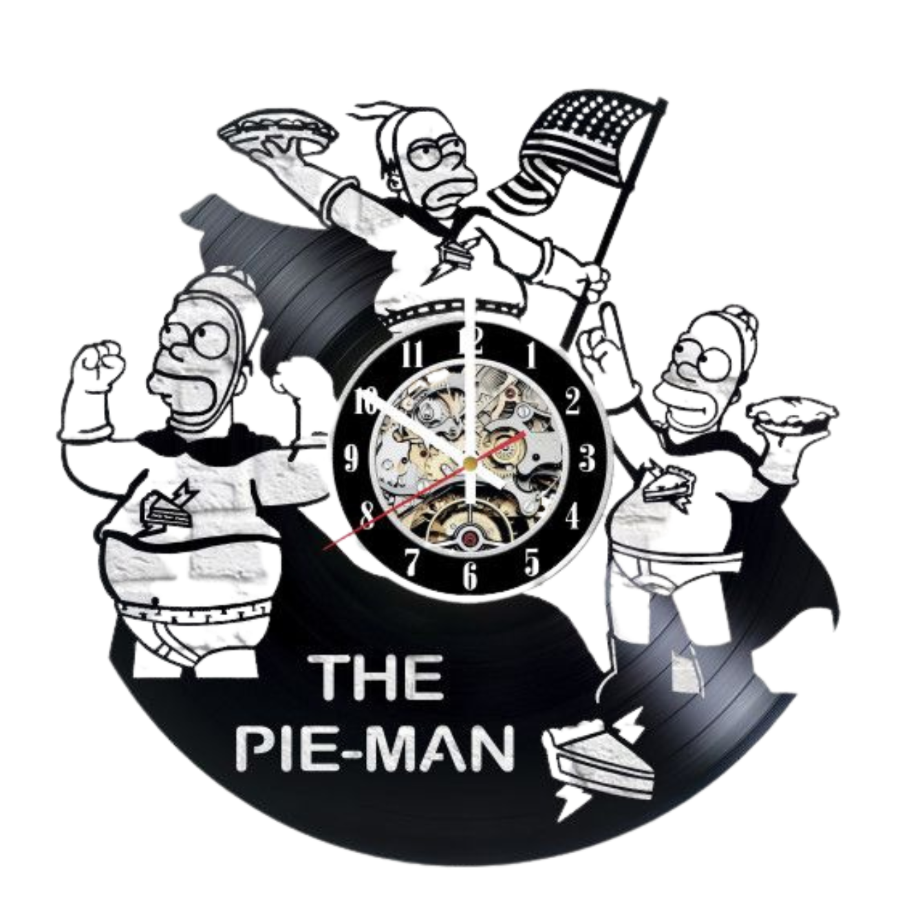 Pie Man Wall Clock