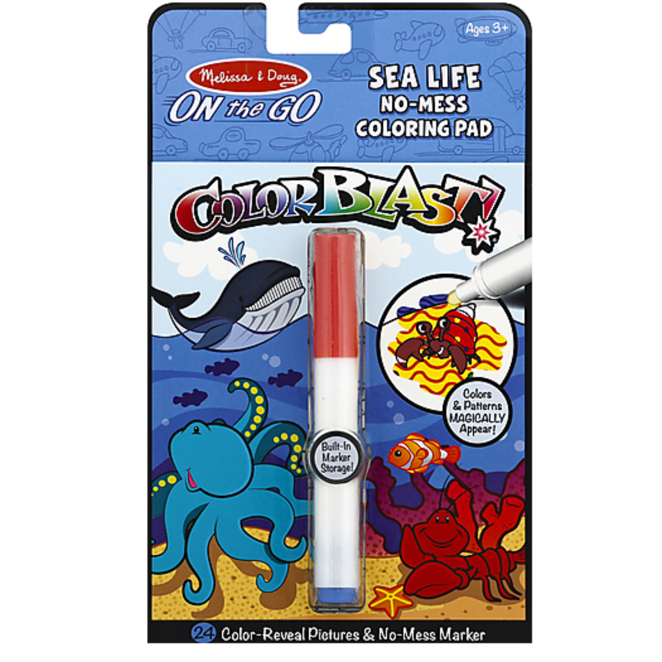 On the Go ColorBlast No-Mess Coloring Pad - Sea Life