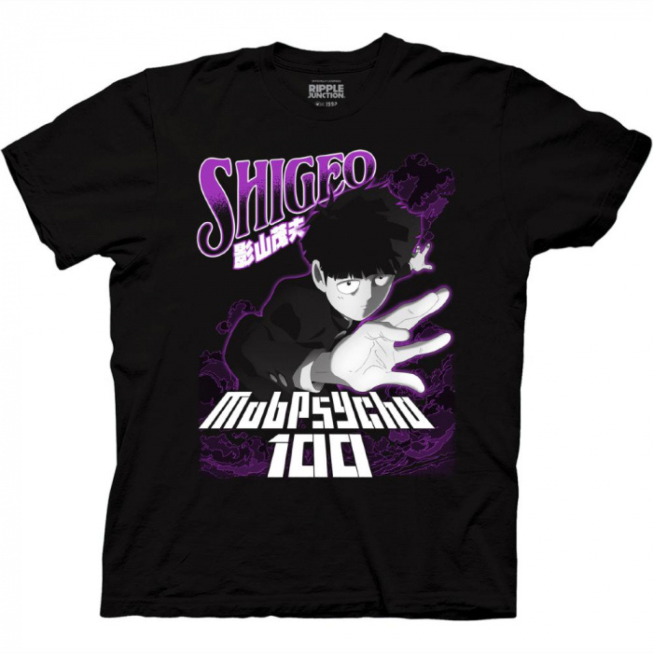 Mob Psycho 100 Shigeo Purple And Black T-Shirt