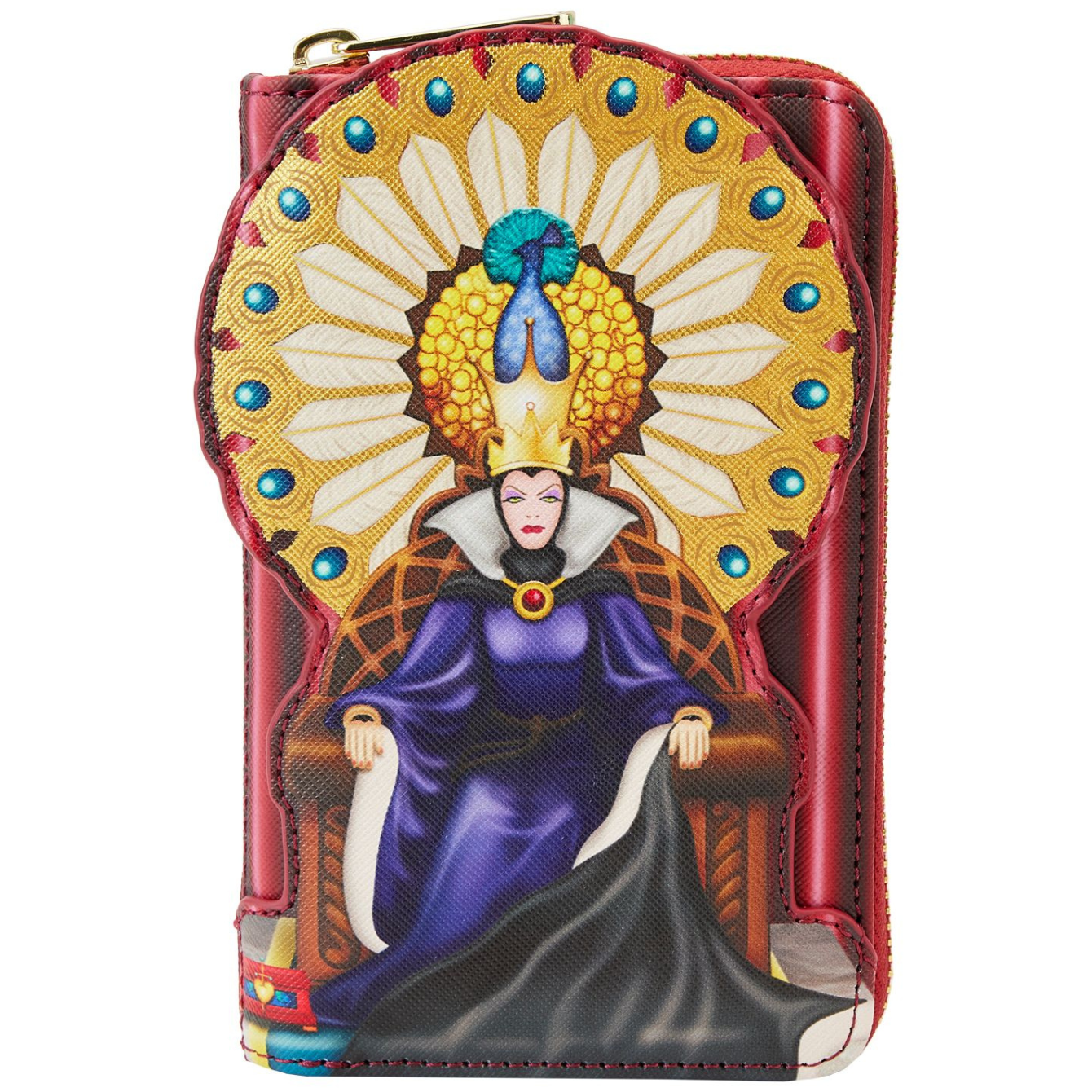 Loungefly Disney Snow White Evil Queen Throne Zip Wallet