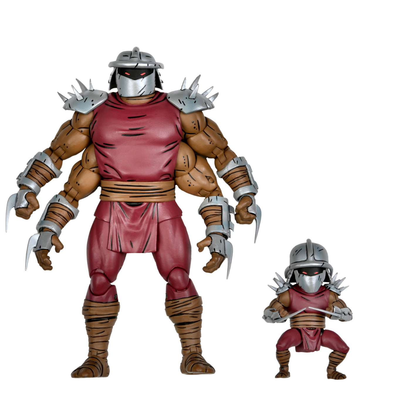 Teenage Mutant Ninja Turtles (Mirage Comics) 7” Scale Action Figure – Deluxe Shredder Clone & Mini Shredder