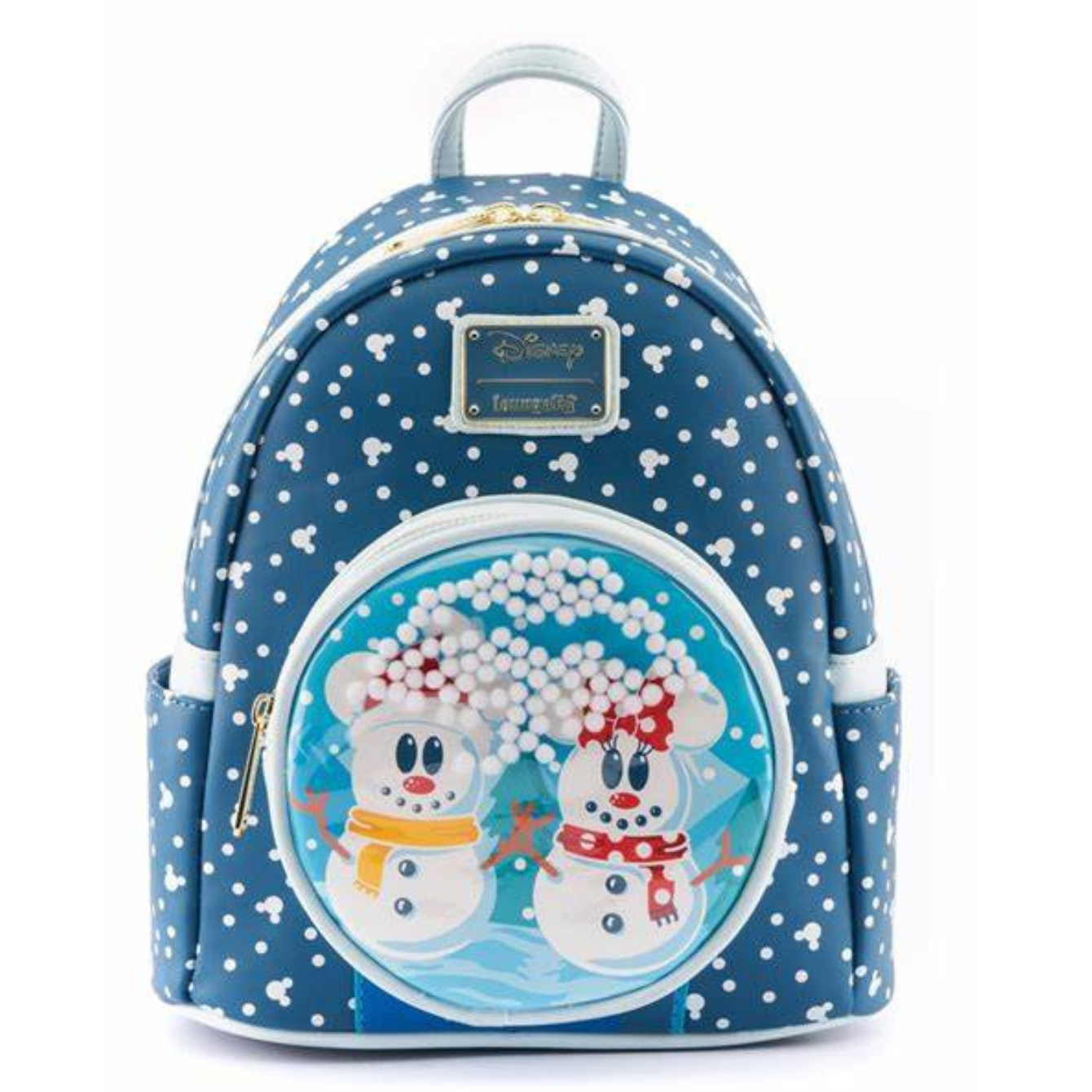 CLEARANCE DISNEY SNOWMAN MINNIE MICKEY SNOW GLOBE MINI BACKPACK LOUNGEFLY