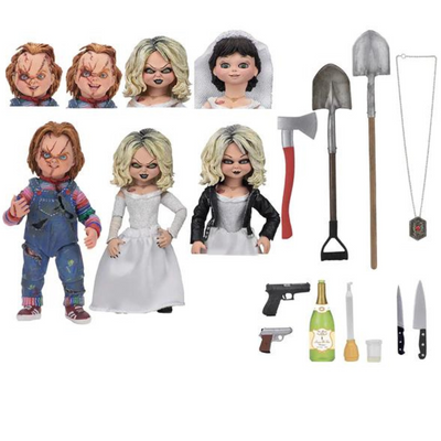 Bride of Chucky Chucky and Tiffany Clothed Figure Two-Pack 7"