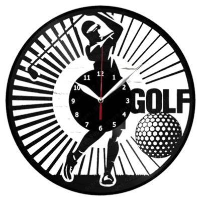 Vinyl Evolution Golf Clock